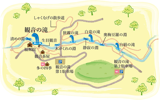 観音の滝マップ