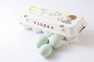 幸せの青いたまご「アローカナ卵」 580円
