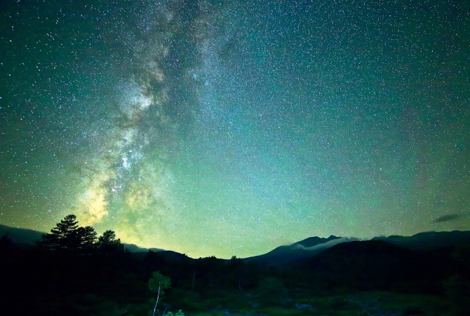 一の瀬園地の星空