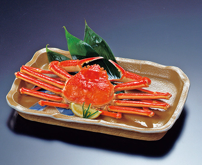 姿茹でズワイガニ