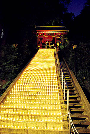 湯畑キャンドル「夢の灯り」