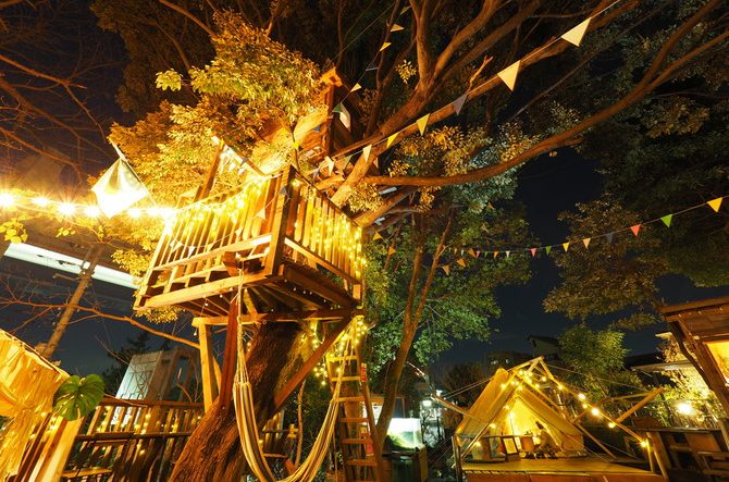 まるで絵本の世界 ツリーハウスの元で手ぶら 冬キャンプ を楽しもう 千葉 じゃらんニュース