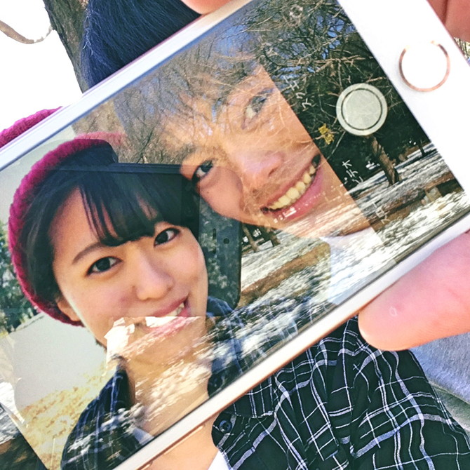# Photo in Photo #スマホの中のふたり #カップルフォト