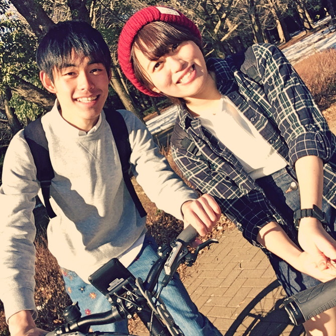 #レンタサイクル #代々木公園を1周 #カップルフォト