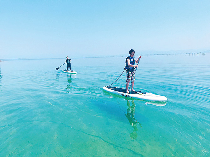 颯浮~BIWAKO SUP TRIP~ 白鬚神社参拝プラン