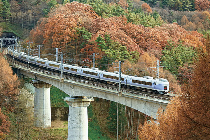 中央本線富士見駅付近