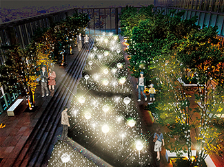 あべのハルカス 天空のイルミネーション2019