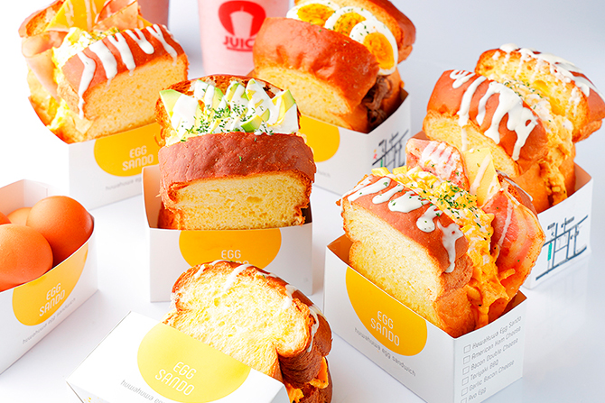 最新卵サンド！韓国フレッシュジュースブランド「JUICY」にふわふわの