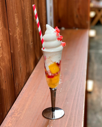 「京 八坂プリン」にシャンパンソフトが登場!