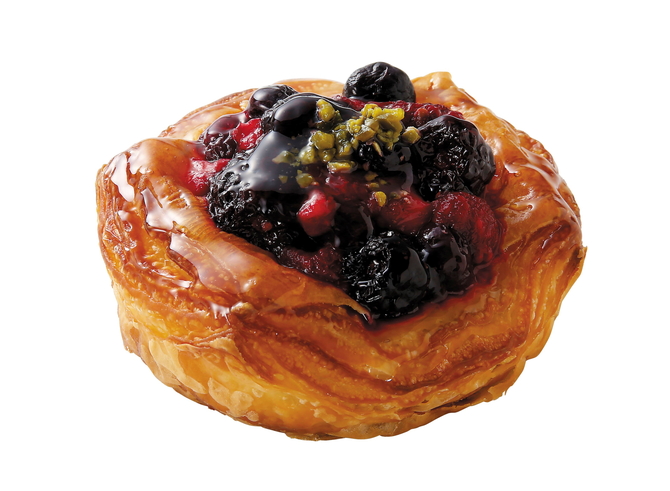 4種のベリーとチーズクリームのデニッシュ