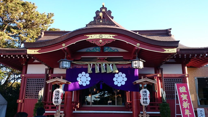 画像出典：じゃらん観光ガイド　稲毛浅間神社