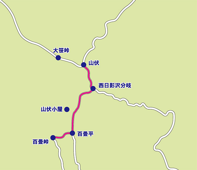 百畳峠~山伏