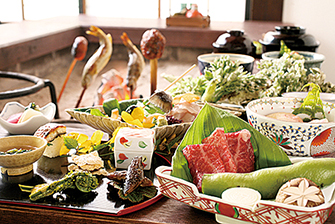 山里のいおり 草円