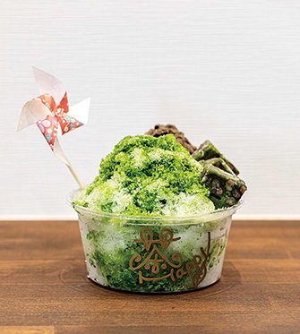 「赤堀製茶」のプレミアム抹茶かき氷