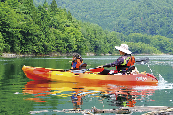東仙峡金山湖カヤック