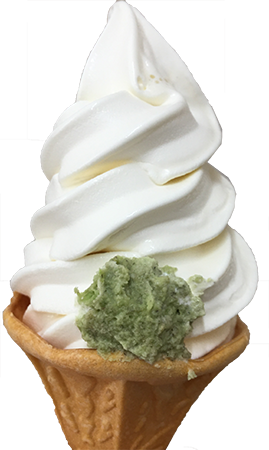 わさびソフトクリーム