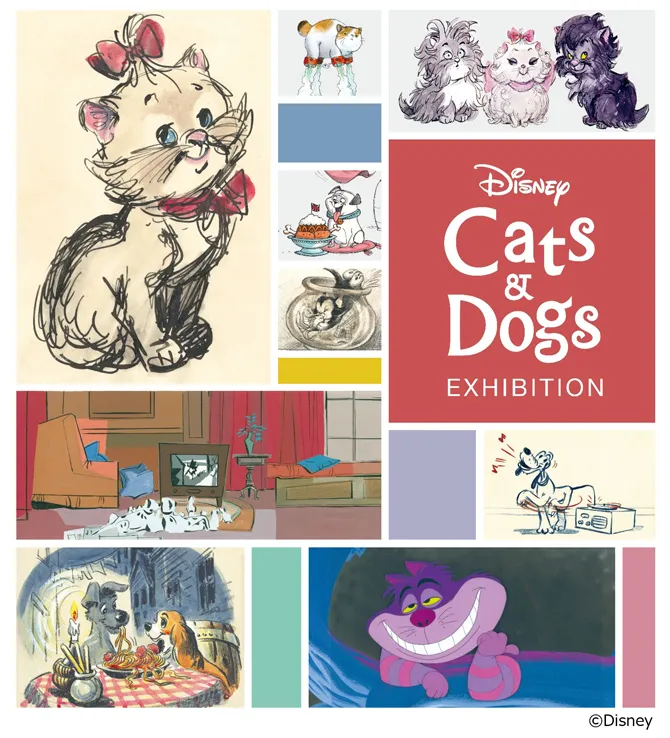 ディズニー キャッツ＆ドッグス展」が松屋銀座で開催。“犬＆猫”の名作