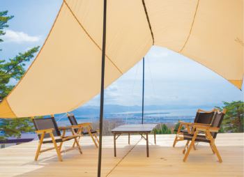 絶景バーベキュー場のTHE GELANDE BBQ INAWASHIRO