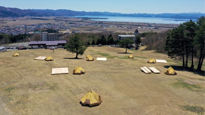絶景バーベキュー場のTHE GELANDE BBQ INAWASHIRO