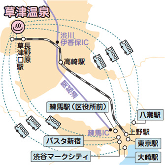 首都圏からのアクセスが便利