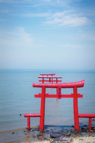 大魚神社の海中鳥居