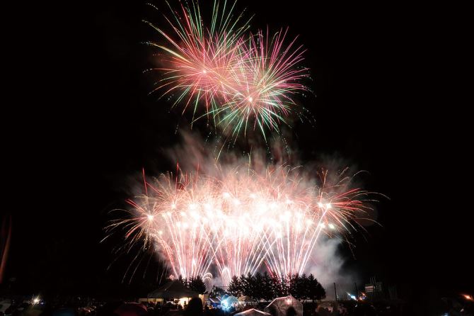 小さなふるさとづくり「七夕の夕べ」花火大会