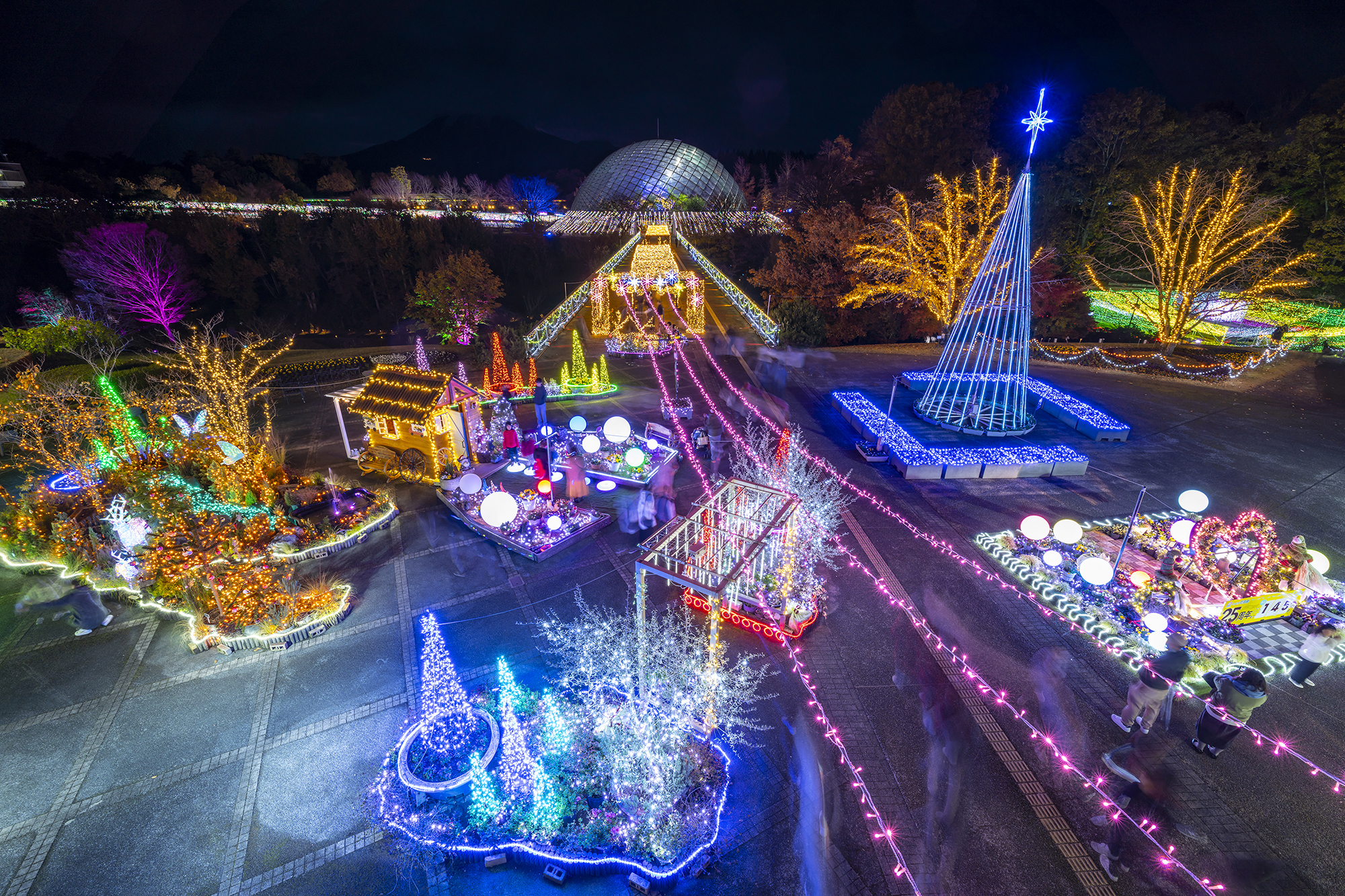 花火型イルミネーションLED直径4m