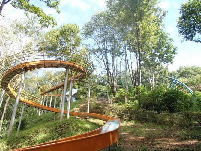 殿入中央公園 ローラー滑り台