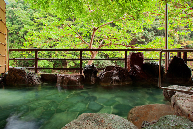 摂津峡 花の里温泉 山水館