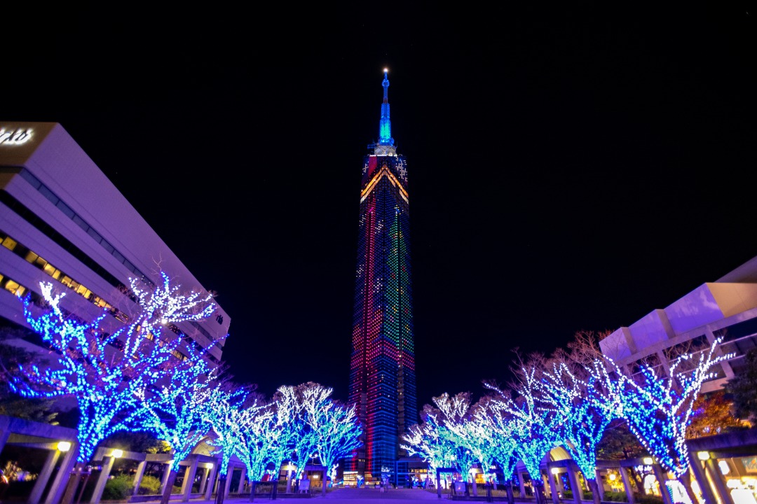 福岡タワークリスマスイルミネーション