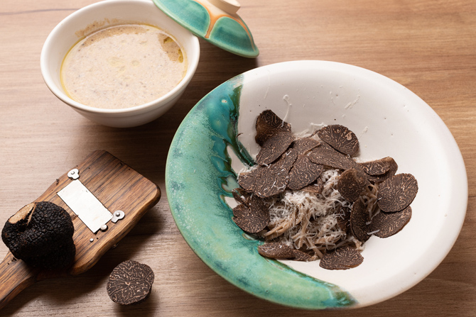 ワインに合うイタリアンつけ蕎麦