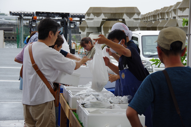 小田原・港の朝市