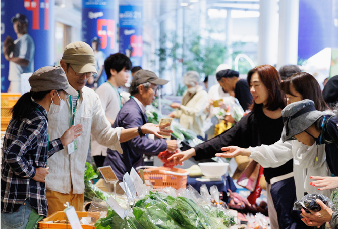 オーガニックファーマーズ朝市村