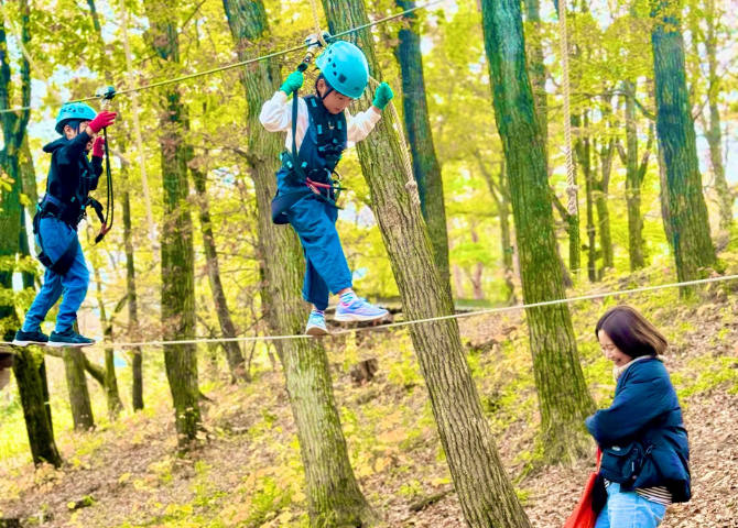 那須の森の空中アスレチック NOZARU