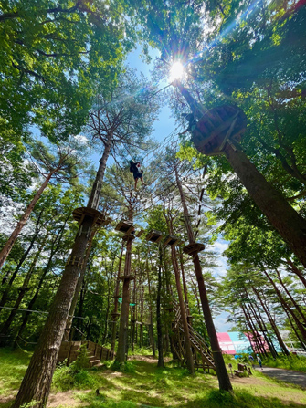 那須の森の空中アスレチックNOZARU