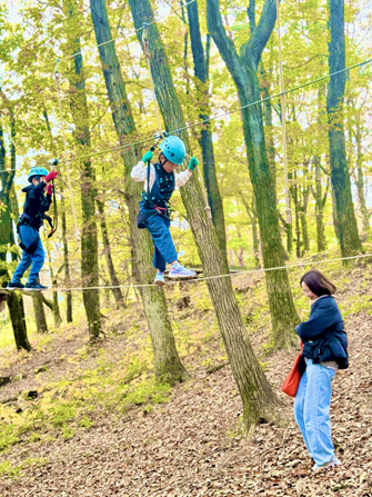 那須の森の空中アスレチックNOZARU