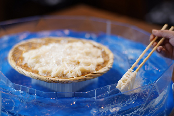三輪そうめん流し 乾製麺所