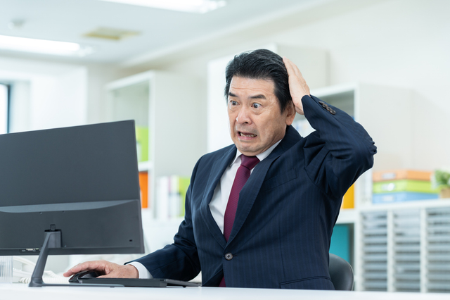ミスをした男性